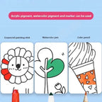 Children's Creative Stencil Roller – Reusable Art Sticker Set for Kids