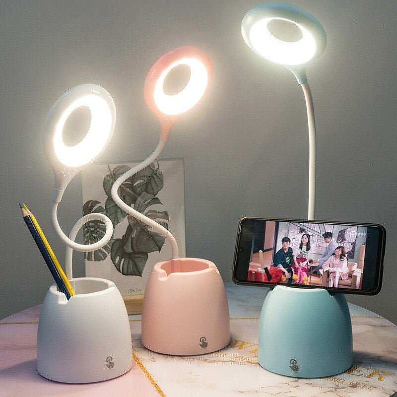 Kids Table Lamp | With Phone Holder and LED Lighting