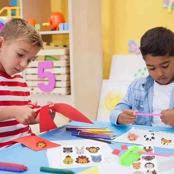 Child-friendly Diamond Sticker Set – With non-toxic Glitter Stones