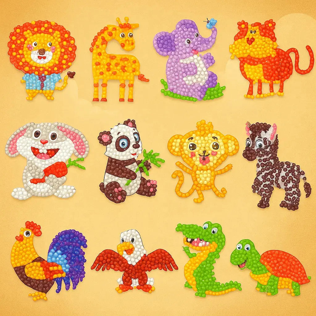 Child-friendly Diamond Sticker Set – With non-toxic Glitter Stones