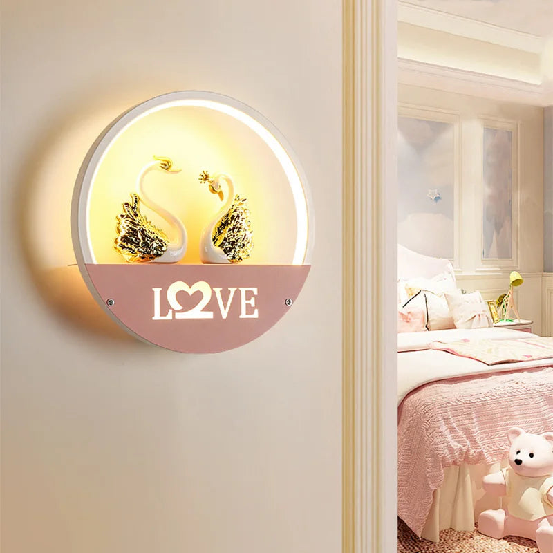 Wall light children's room – Creative LED night light wall lamp with bracket