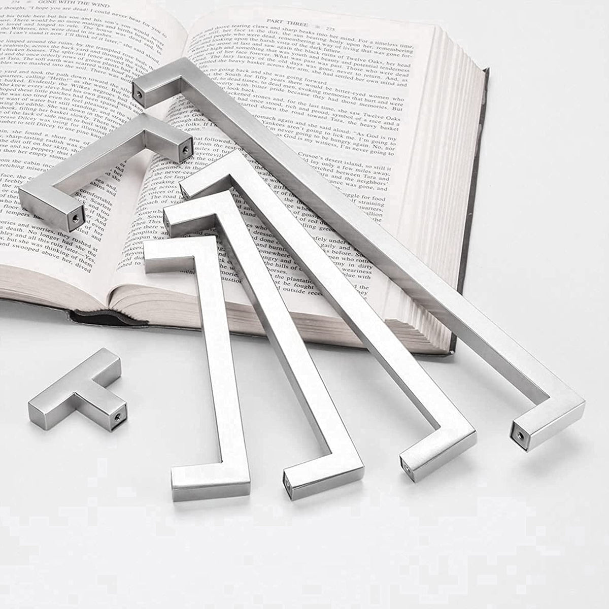 Kitchen cabinet pulls brushed nickel stainless steel cabinet handles
