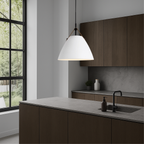 Scandinavian Metal Pendant Lamp with Color Accents and E27 LED Socket