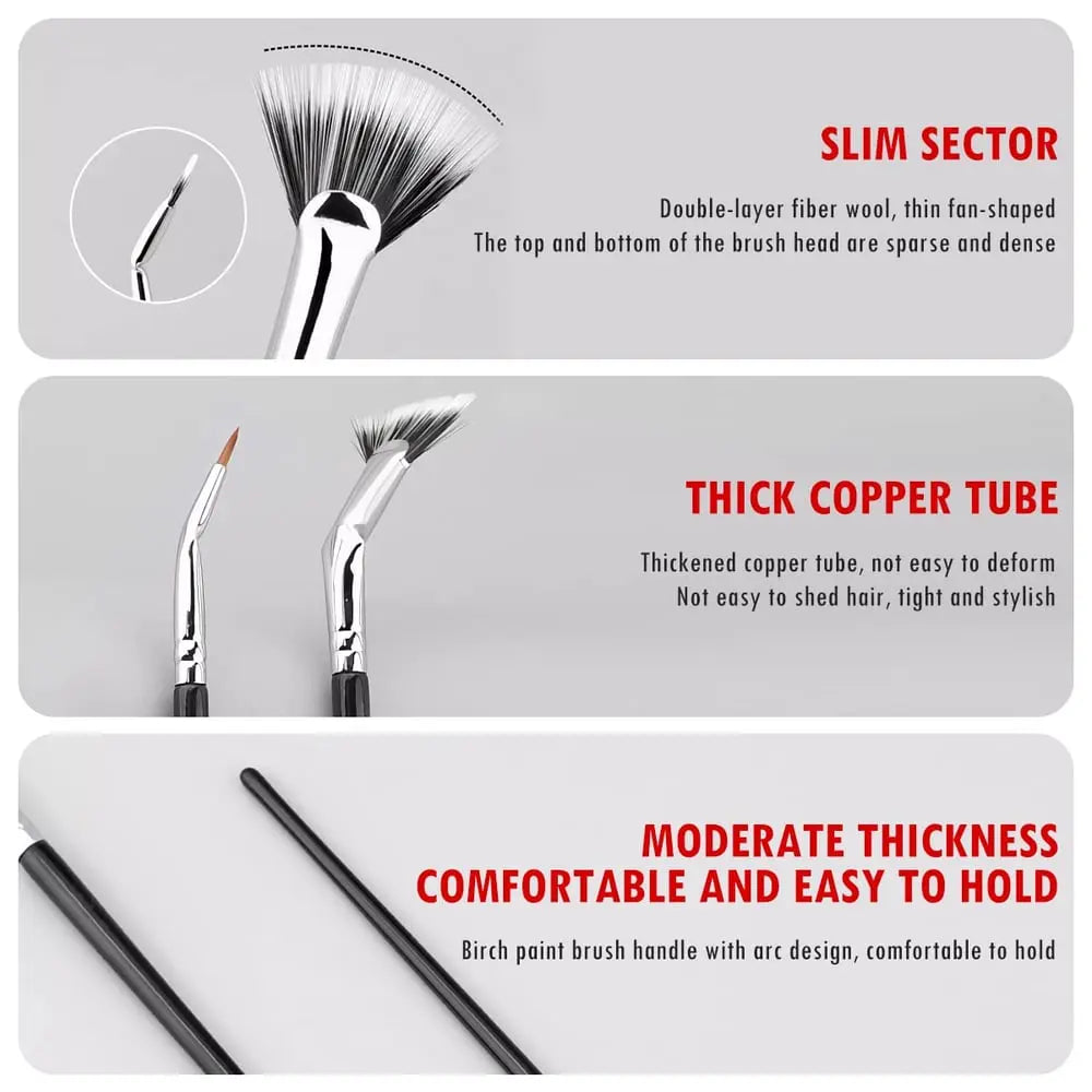 I Folding Eyelash Brush with Angled Head – Perfect for Hectic Mornings