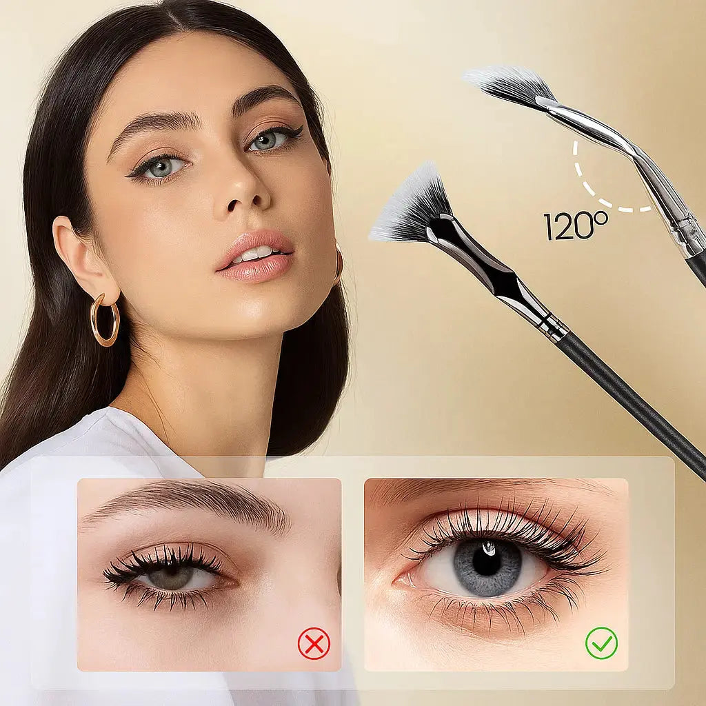 I Folding Eyelash Brush with Angled Head – Perfect for Hectic Mornings