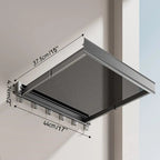 Foldable wall shelf for laundry – space-saving with double drying area