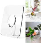 Clear Acrylic Picture Frame Vase – Elegant Home Décor for Single Stems