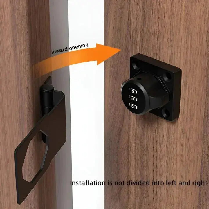 Combination lock made of zinc alloy – Keyless door lock with 1000 codes