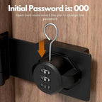 Combination lock made of zinc alloy – Keyless door lock with 1000 codes