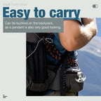 Compact stainless steel multi-purpose outdoor hook with auto-grip claw