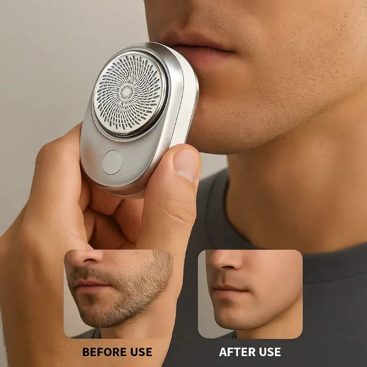Compact Electric Shaver for Smooth Skin on the Go