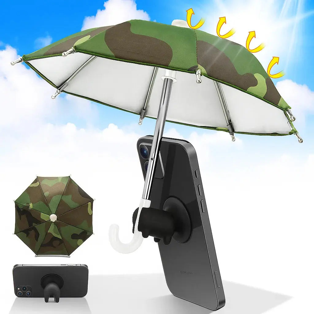 Compact foldable screen pRedector with suction cup holder for mobile phones