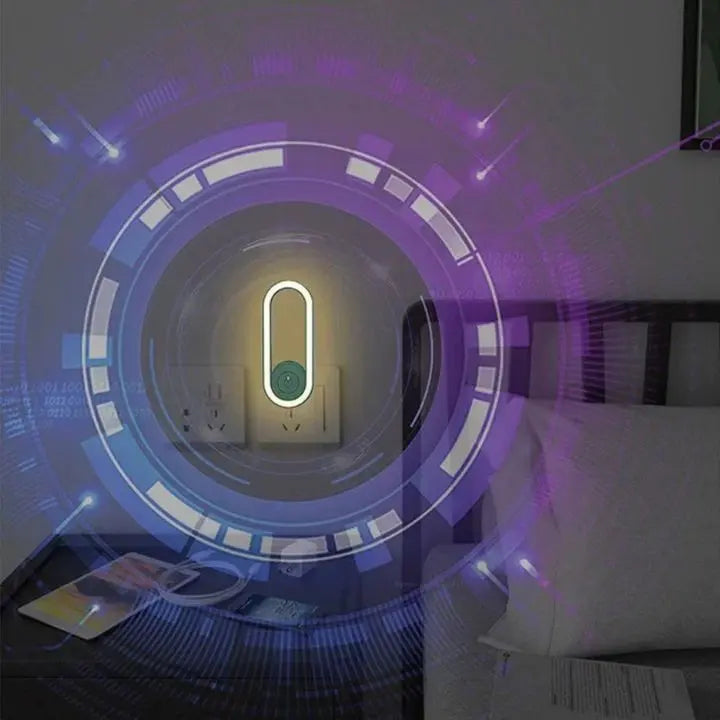Compact ultrasound mosquito repellent device with LED light