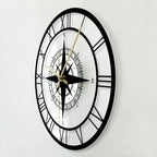 Nautical Compass Wall Clock