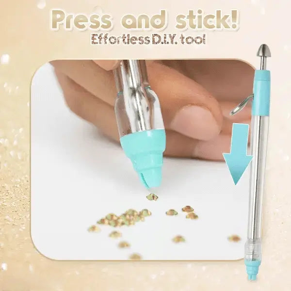 Complete set for DIY diamond painting with pen