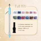 Complete set for DIY diamond painting with pen