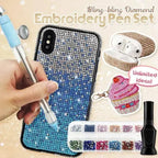 Complete set for DIY diamond painting with pen