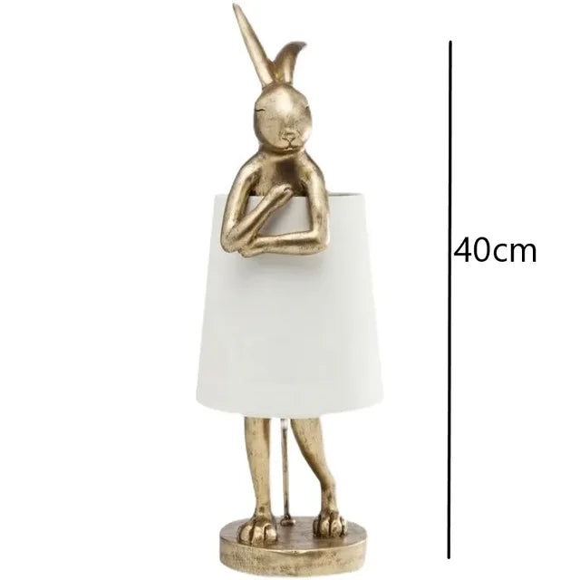 Rabbit Table Lamp – Dimmable LED Night Light in Modern Design for Kids' Room & Living Room with Soft Light for Kids' Rooms