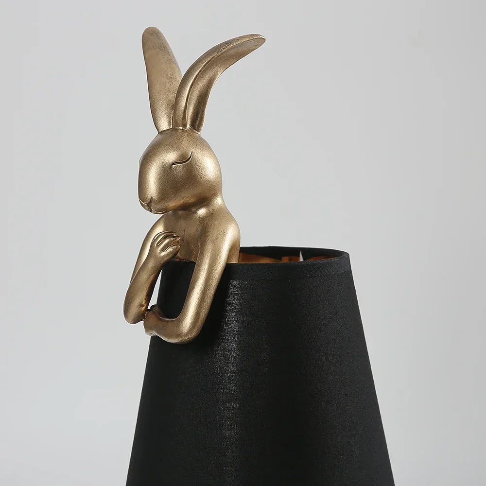 Rabbit Table Lamp – Dimmable LED Night Light in Modern Design for Kids' Room & Living Room with Soft Light for Kids' Rooms