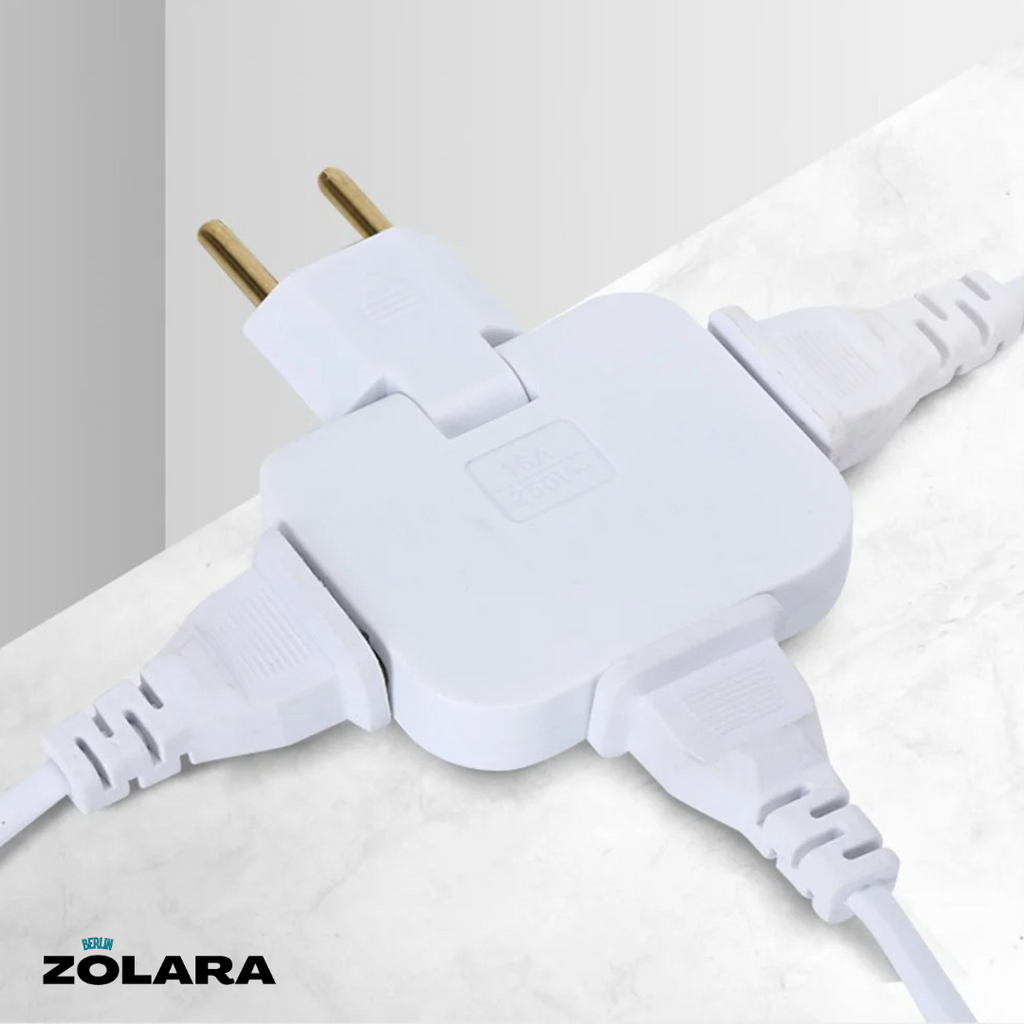 Rotatable EU Plug Adapter | Multi Power Sockets Eco (EU)