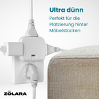 Rotatable EU Plug Adapter | Multi Power Sockets Eco (EU)
