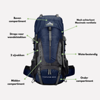 60L Waterproof Backpack – Spacious and Durable Bag for Outdoor Adventures