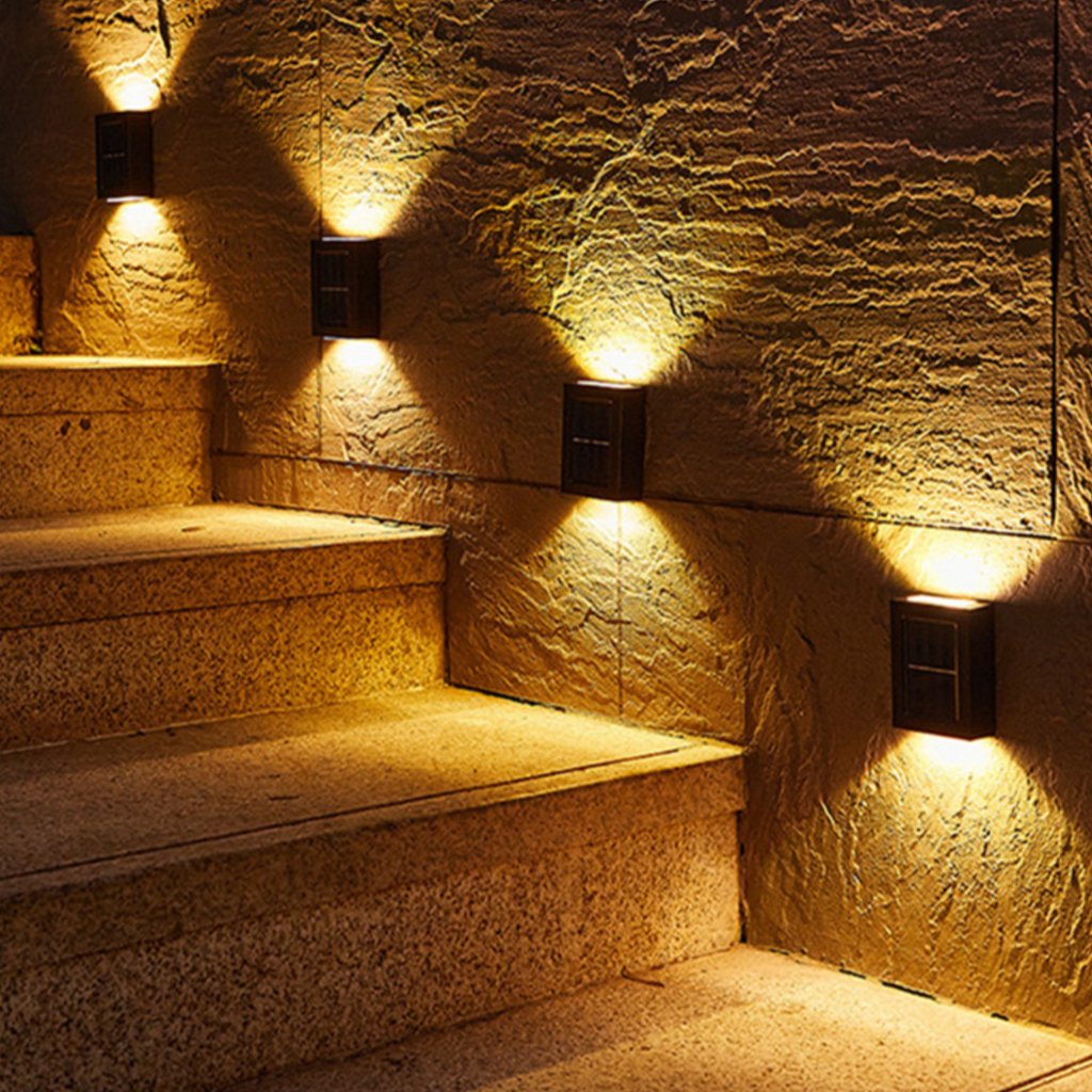 Wireless LED Solar Wall Lights Deluxe | Efficient and Cost-Saving Outdoor Lighting