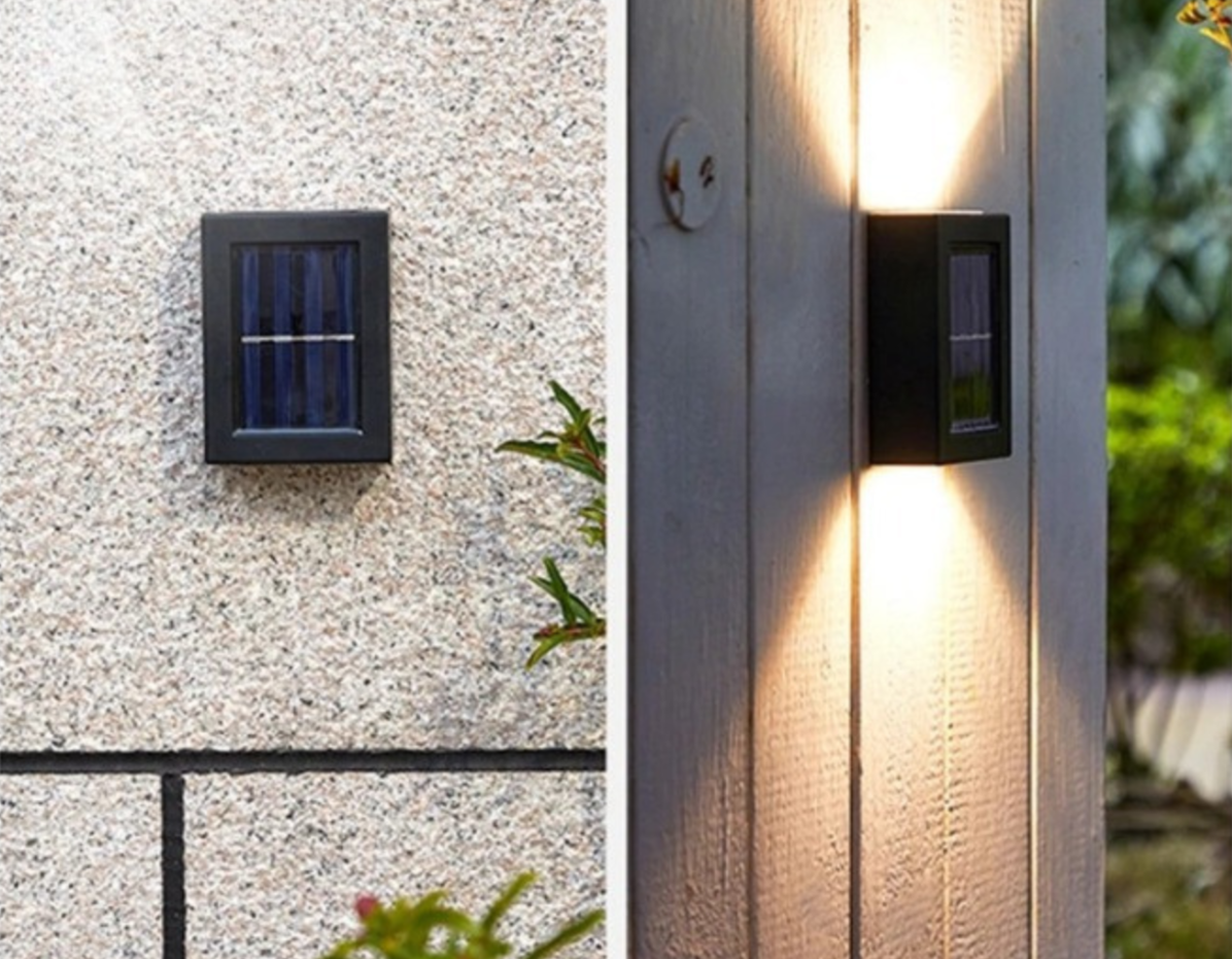 Wireless LED Solar Wall Lights Deluxe | Efficient and Cost-Saving Outdoor Lighting