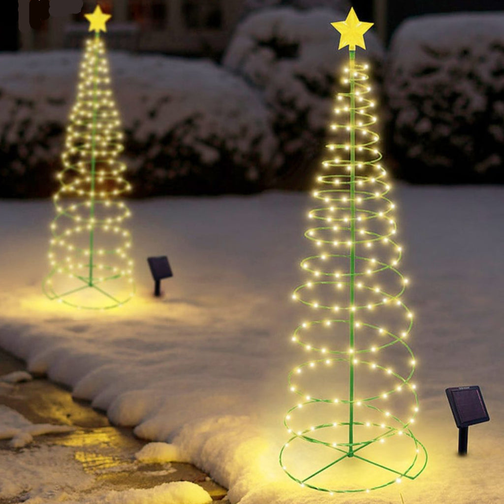 SolarGlow Christmas Tree – Wireless LED Outdoor Lighting powered by Solar Energy