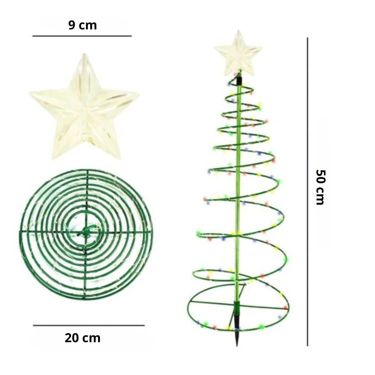 SolarGlow Christmas Tree – Wireless LED Outdoor Lighting powered by Solar Energy