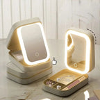Cosmetic case with LED mirror – Makeup & Organize anywhere