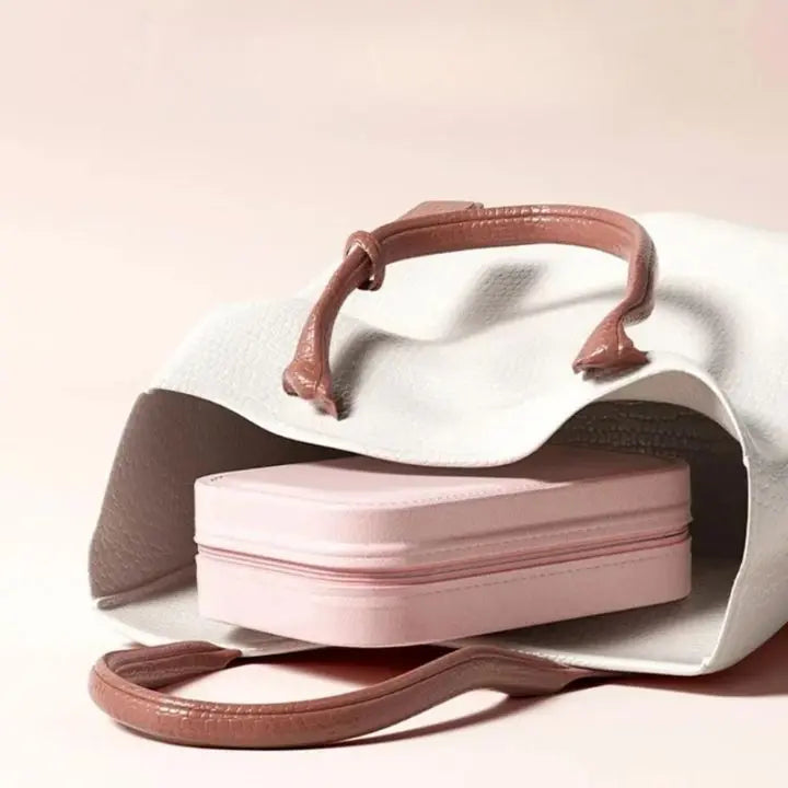 Cosmetic case with LED mirror – Makeup & Organize anywhere
