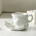 Creative Ceramic Kiss Coffee Mug with Face Design