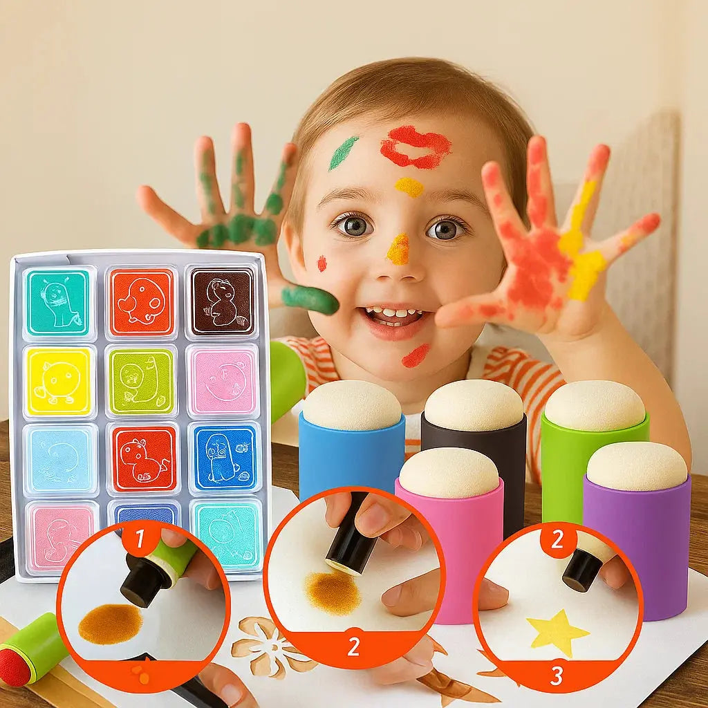 Creative Finger Painting Set – Promotes Imagination & Motor Skills