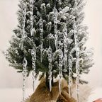 Crystal Icicle Pendant | Elegant Christmas Decoration for Windows