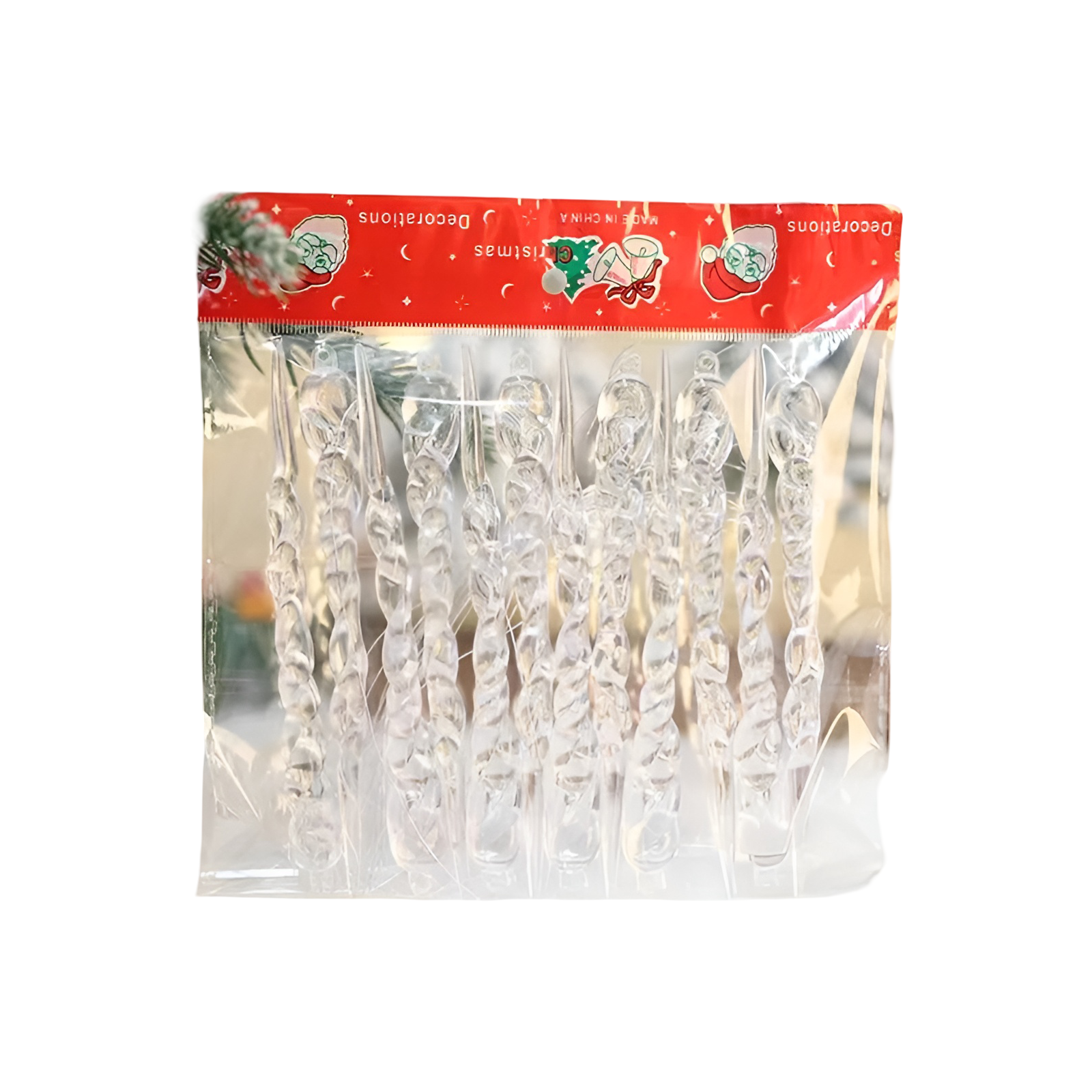 Crystal Icicle Pendant | Elegant Christmas Decoration for Windows