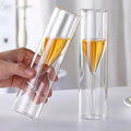 Crystal glasses with floating effect for champagne