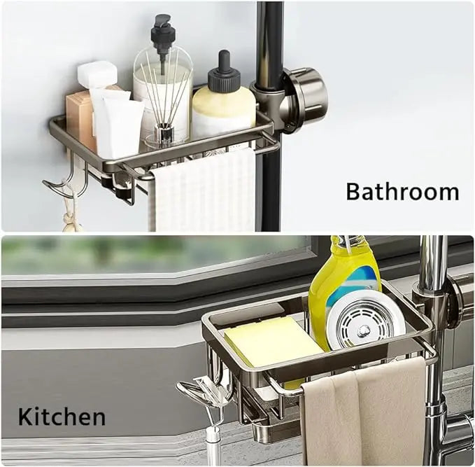 Kitchen organizer for faucet – space-saving & rust-free
