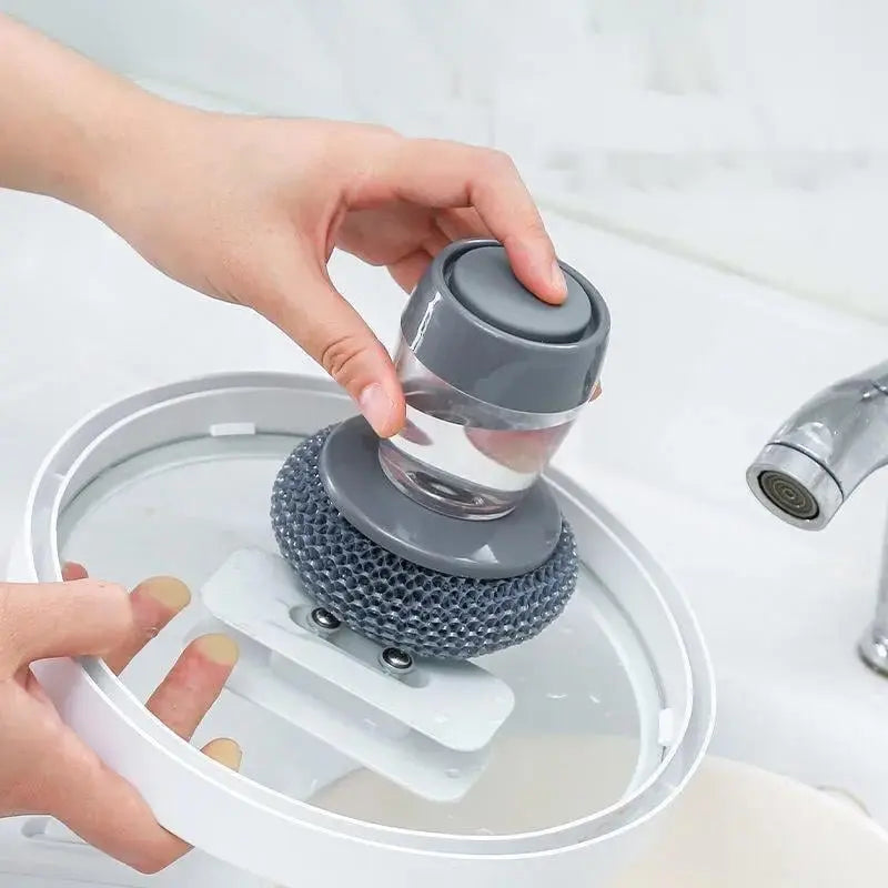 Kitchen cleaning brush with soap dispenser – Antibacterial and mold resistant