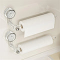 Kitchen roll holder with vacuum suction cup – Drill-free & reusable