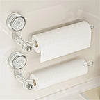 Kitchen roll holder with vacuum suction cup – Drill-free & reusable
