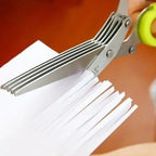 Kitchen scissors with 5 blades – Saves time & replaces tedious chopping
