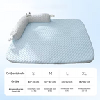 Cooling pet bed with neck support