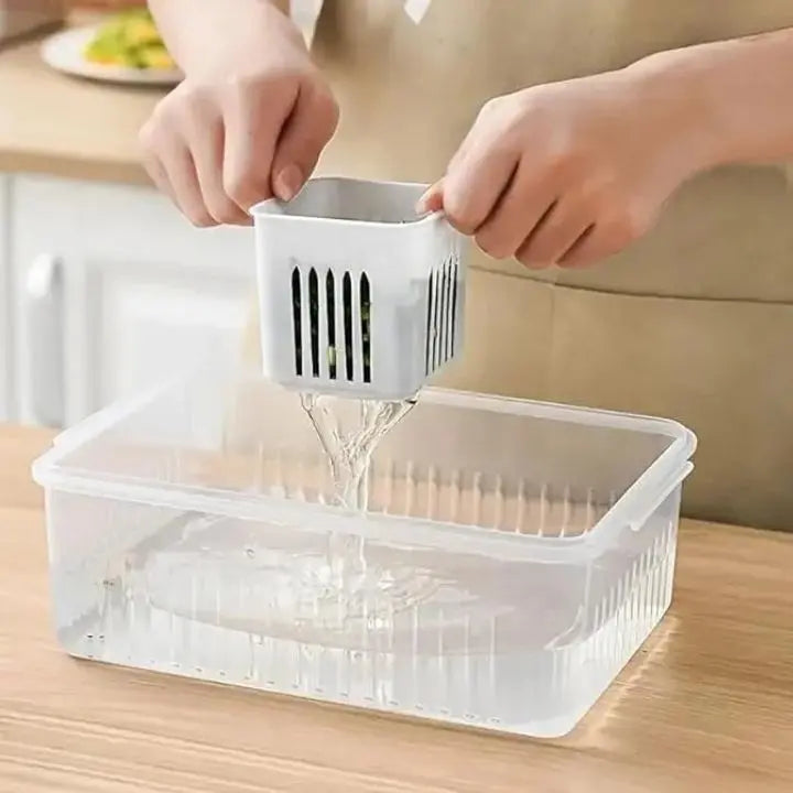 Refrigerator Storage Box – 4-in-1 Organizer for Food