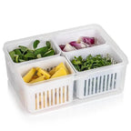 Refrigerator Storage Box – 4-in-1 Organizer for Food