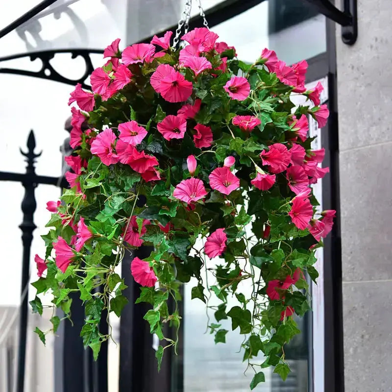 Realistic, UV-resistant artificial morning glory - Buy one, get one!