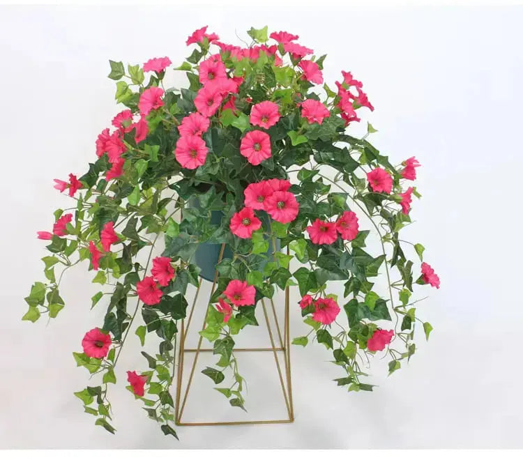 Realistic, UV-resistant artificial morning glory - Buy one, get one!