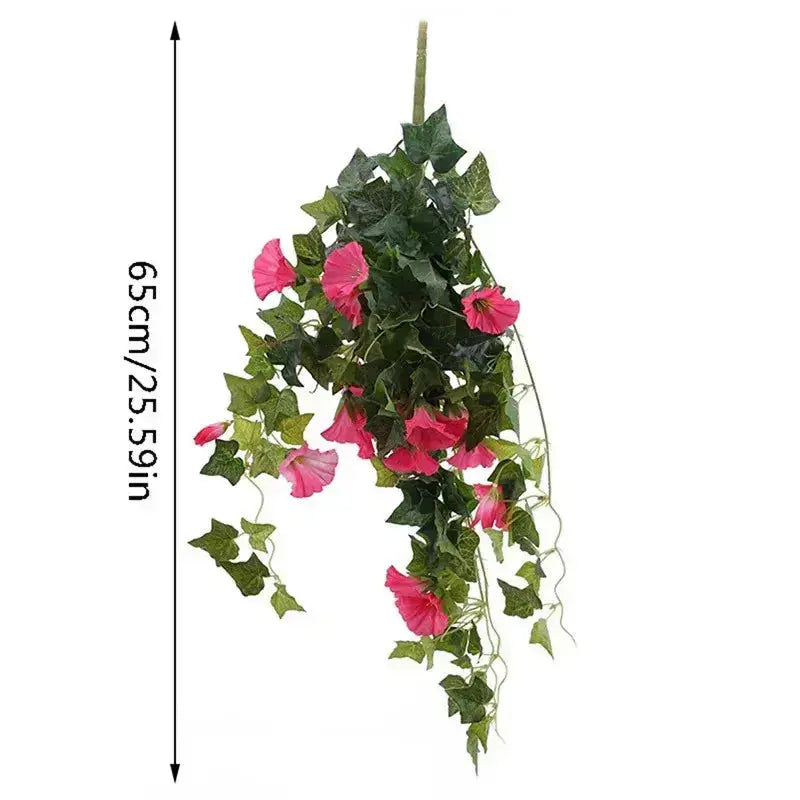 Realistic, UV-resistant artificial morning glory - Buy one, get one!