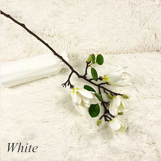 Lifelike artificial magnolia branches