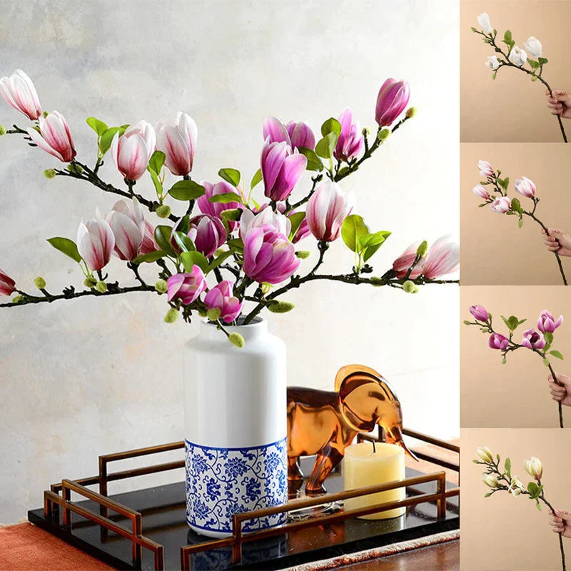 SilkSplendor - Life-like artificial magnolia branches